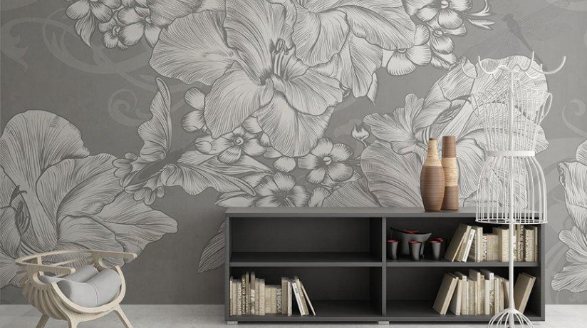 Çiçek Desenli Duvar Kağıdı Modelleri