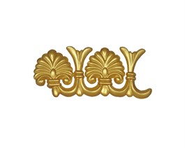 Altın Parçalı Papatya Motif 12,5*5,5 cm