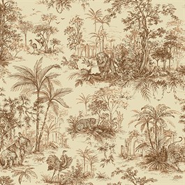 Adawall Tropicano 9909-5 Kahverengi Tropik Desenli Duvar Kağıdı