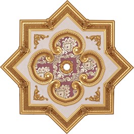 Altın Bordo Yıldız Saray Tavan 90 cm
