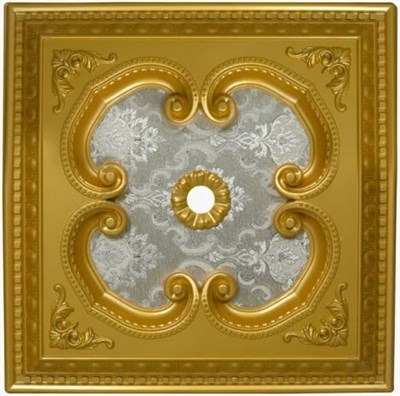 Altın Kare Saray Tavan 60*60 cm | Dekonil
