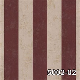 Decowall Retro 5002-02 Simli Bordo Çizgili Duvar Kağıdı