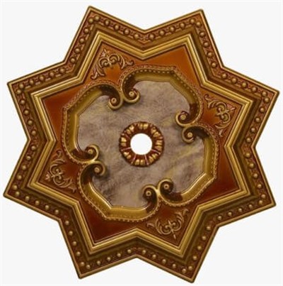 Eskitme Yıldız Saray Tavan 60cm | Dekonil