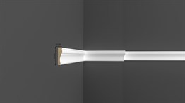 Gümüş Ahşapiyer Süpürgelik Kenar Profil 8,5*290 cm