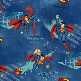 Adawall Ada Kids Süperman Desenli Çocuk Odası Duvar Kağıdı 8914-1