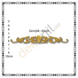 Altın Papatya Motif 10*65cm l Dekonil Dekoratif Tavan ve Duvar Motifleri