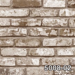 Decowall Retro 5008-02 Bej Taş Desenli Duvar Kağıdı
