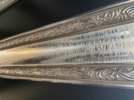 Gümüş Ahşapiyer Saray Kartonpiyer 11*290 cm, Saray Tavan Ahşapiyer Kartonpiyer Modelleri ve Fiyatları Patina, Eskitme, Altın, Gümüş