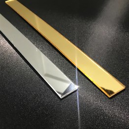 Şerit Pleksi Yapışkanlı Gold Ayna 122cm
